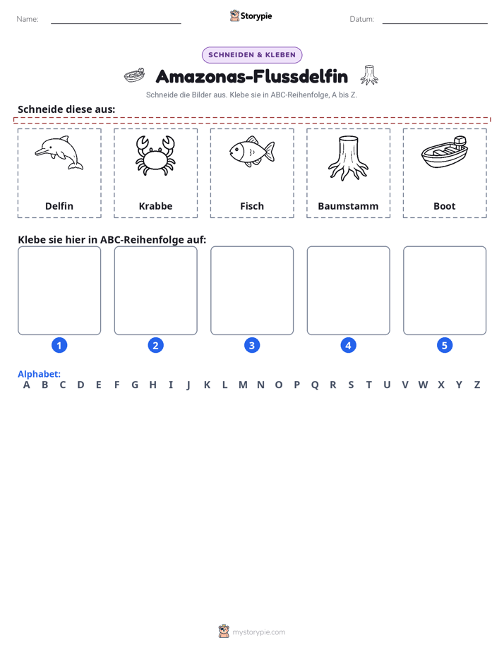 Schneiden & Einfügen Alphabet
