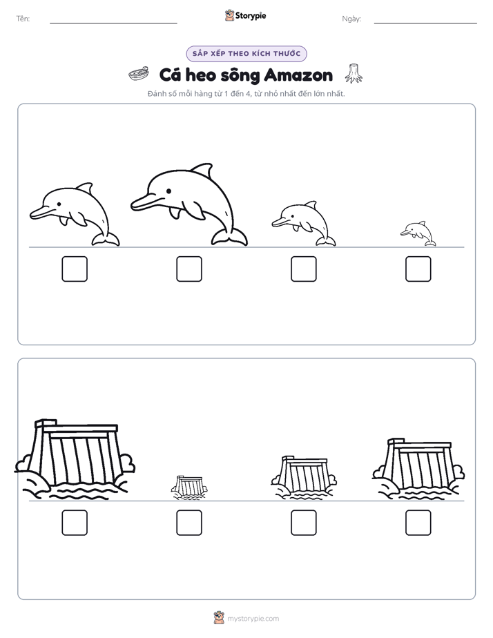 Thứ Tự Kích Thước