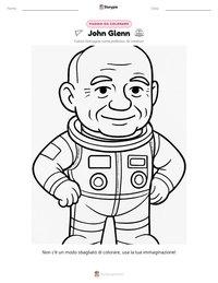 Anteprima della scheda stampabile di John Glenn