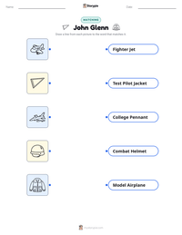 John Glenn printable worksheet preview