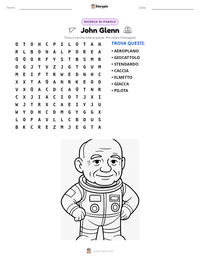Anteprima della scheda stampabile di John Glenn