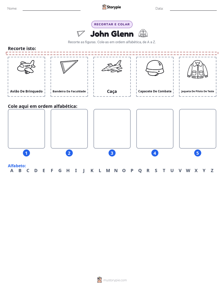 Recortar & Colar Alfabeto