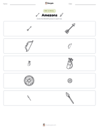 Amazons printable worksheet preview