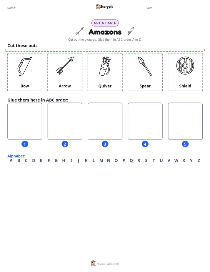 Cut & Paste Alphabet