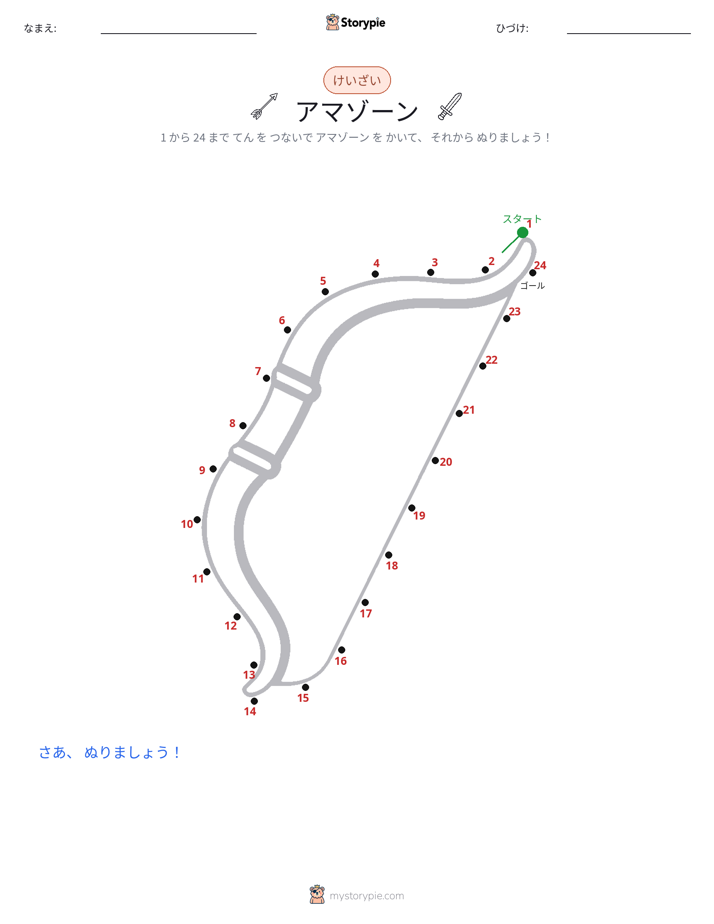 点つなぎ