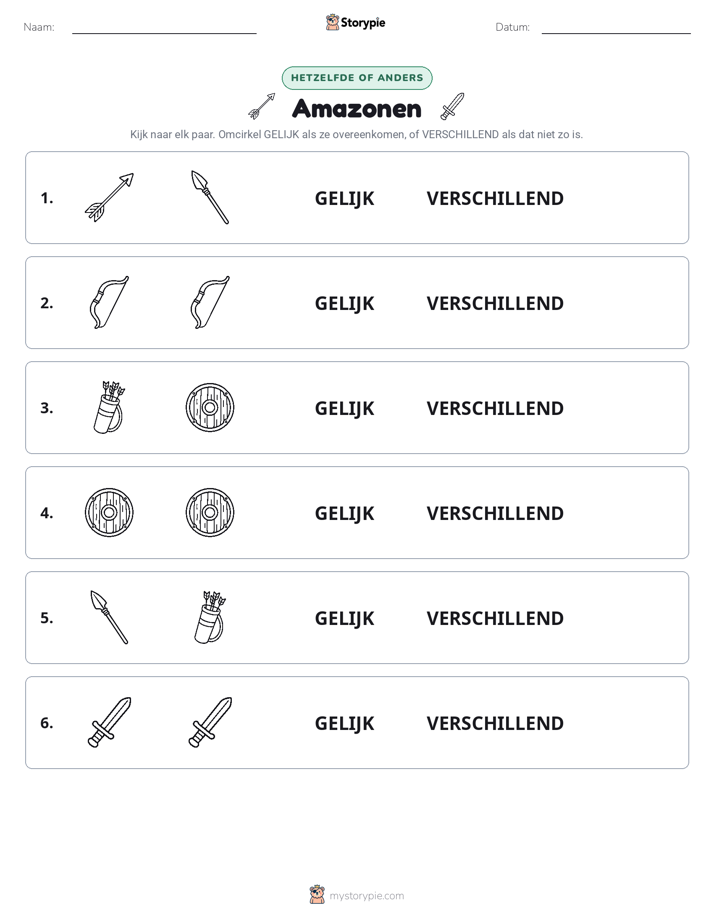 Zelfde of Verschillend