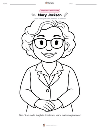 Anteprima della scheda stampabile di Mary Jackson