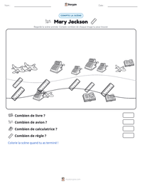 Aperçu de la feuille de travail imprimable Mary Jackson
