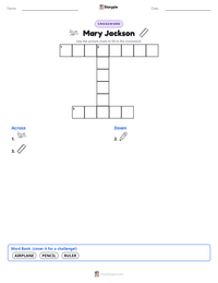 Mary Jackson printable worksheet preview