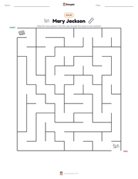 Mary Jackson printable worksheet preview