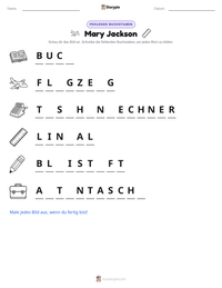 Mary Jackson druckbare Arbeitsblatt Vorschau