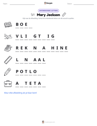 Mary Jackson afdrukbare werkblad voorbeeld