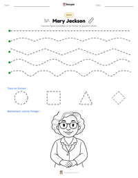 Aperçu de la feuille de travail imprimable Mary Jackson
