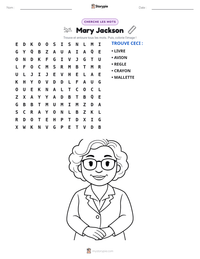 Aperçu de la feuille de travail imprimable Mary Jackson