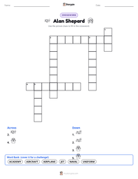 Alan Shepard printable worksheet preview