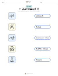 Alan Shepard printable worksheet preview
