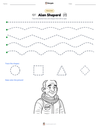 Alan Shepard printable worksheet preview