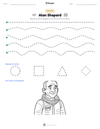 Anteprima della scheda stampabile di Alan Shepard