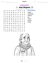 Anteprima della scheda stampabile di Alan Shepard