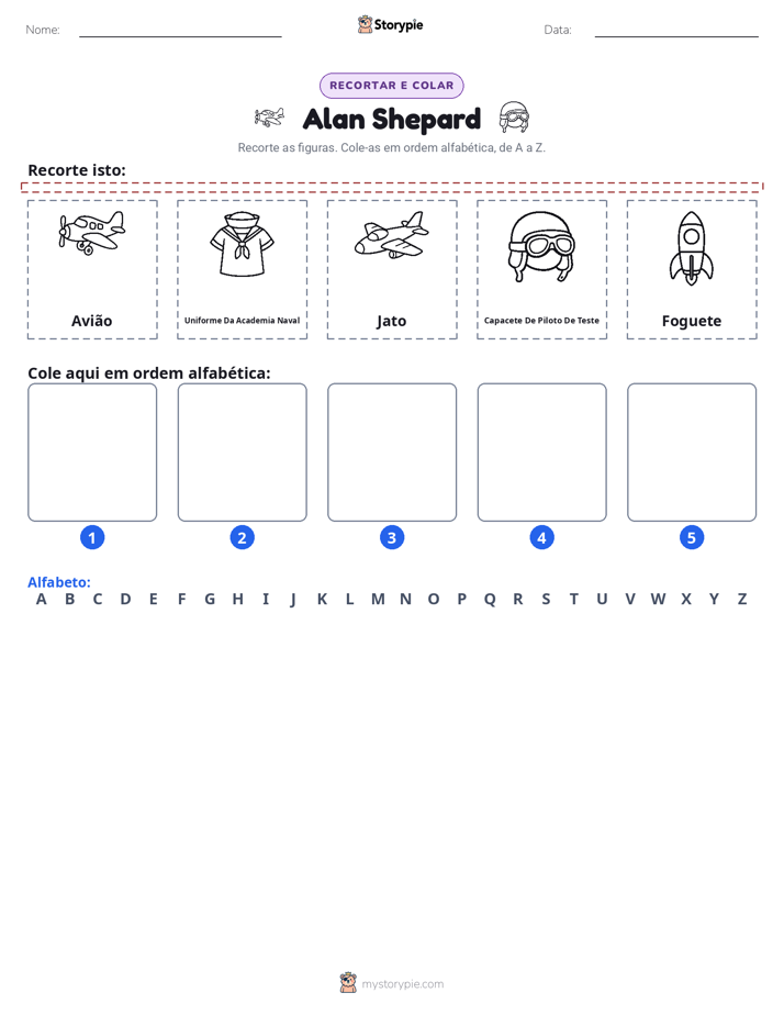 Recortar & Colar Alfabeto