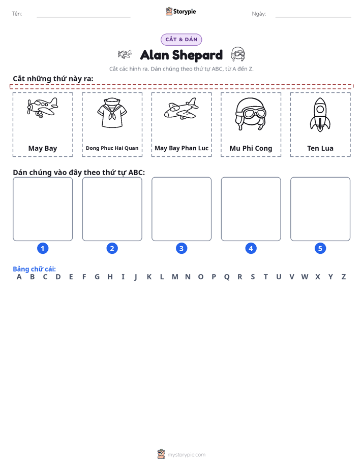Cắt & Dán Chữ Cái