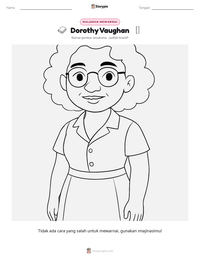 Prabaca lembar kerja cetak Dorothy Vaughan