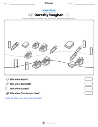 Dorothy Vaughan druckbare Arbeitsblatt Vorschau