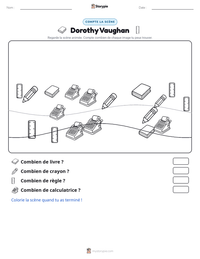 Aperçu de la feuille de travail imprimable Dorothy Vaughan