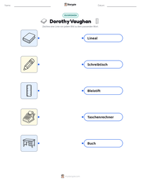 Dorothy Vaughan druckbare Arbeitsblatt Vorschau