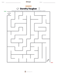 Dorothy Vaughan druckbare Arbeitsblatt Vorschau