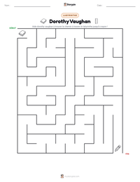 Aperçu de la feuille de travail imprimable Dorothy Vaughan