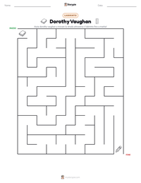 Anteprima della scheda stampabile di Dorothy Vaughan