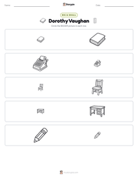 Dorothy Vaughan printable worksheet preview