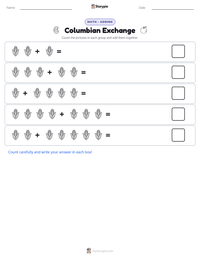 Columbian Exchange printable worksheet preview