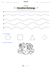 Columbian Exchange printable worksheet preview