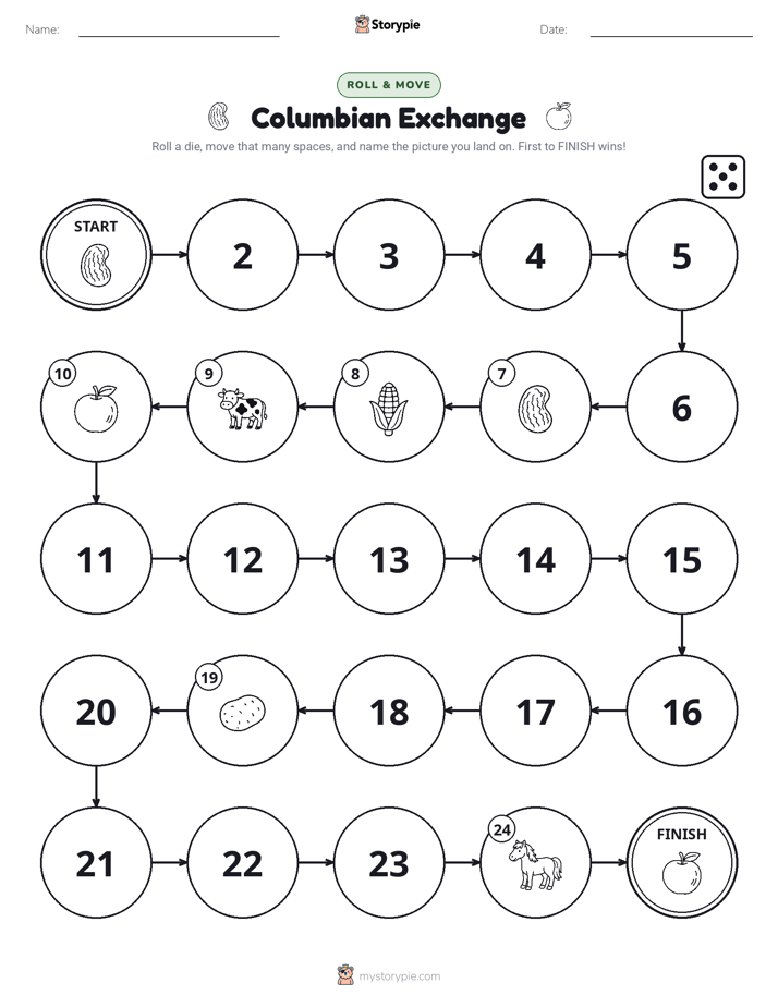 Roll & Move Game