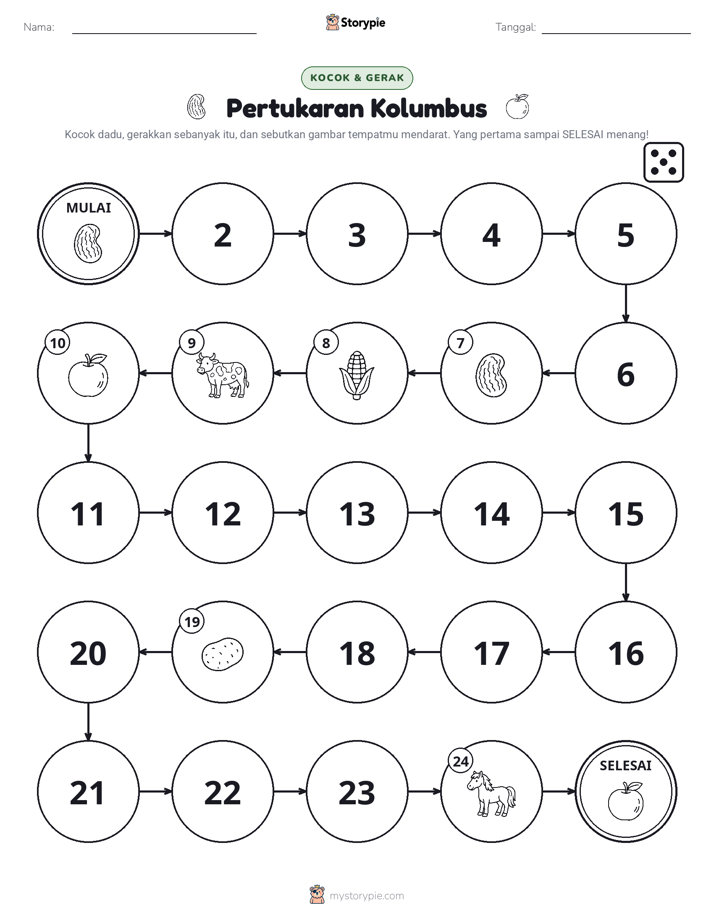 Permainan Gulung & Pindah