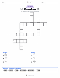 Marco Polo printable worksheet preview