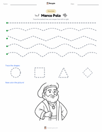 Marco Polo printable worksheet preview