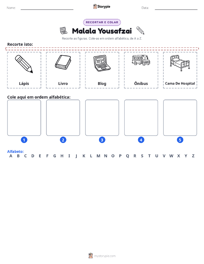 Recortar & Colar Alfabeto
