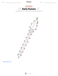 Early Humans printable worksheet preview