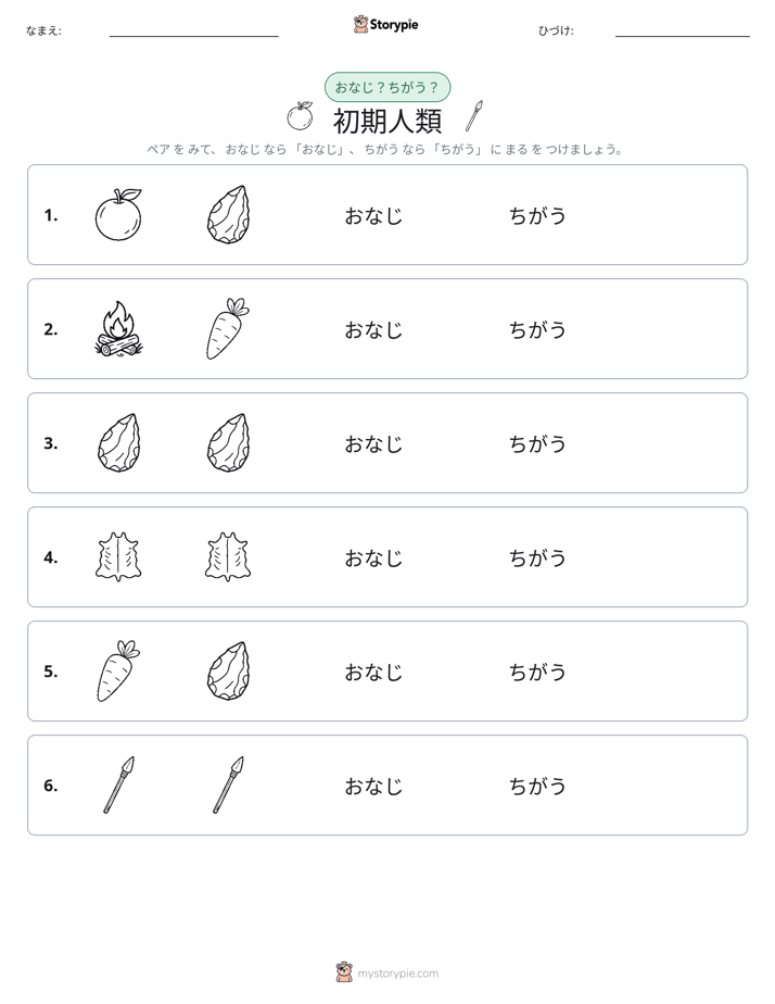 同じか違うか