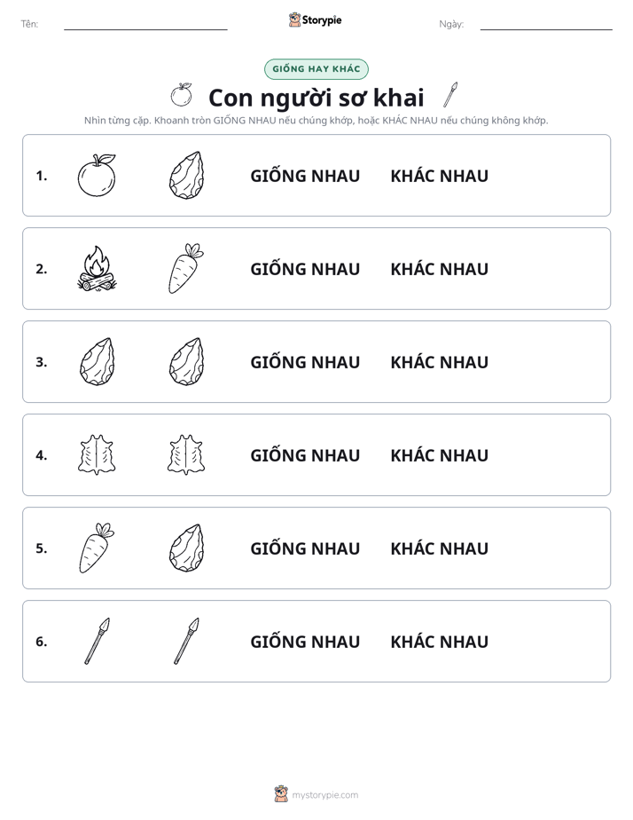 Giống Hay Khác