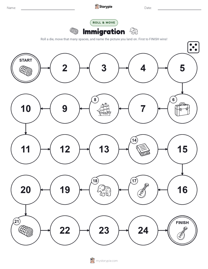 Roll & Move Game