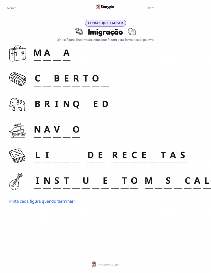 Letras Faltando