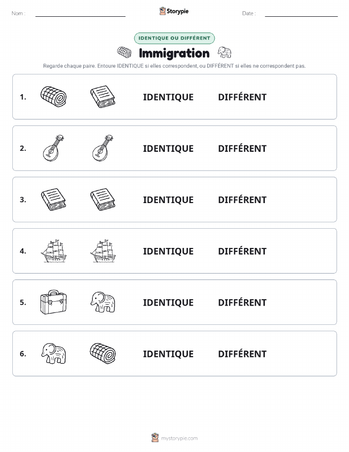 Identique ou Différent