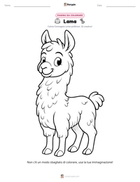 Anteprima della scheda stampabile di Lama