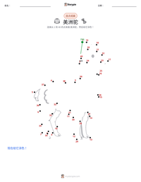 美洲驼 可打印工作表预览