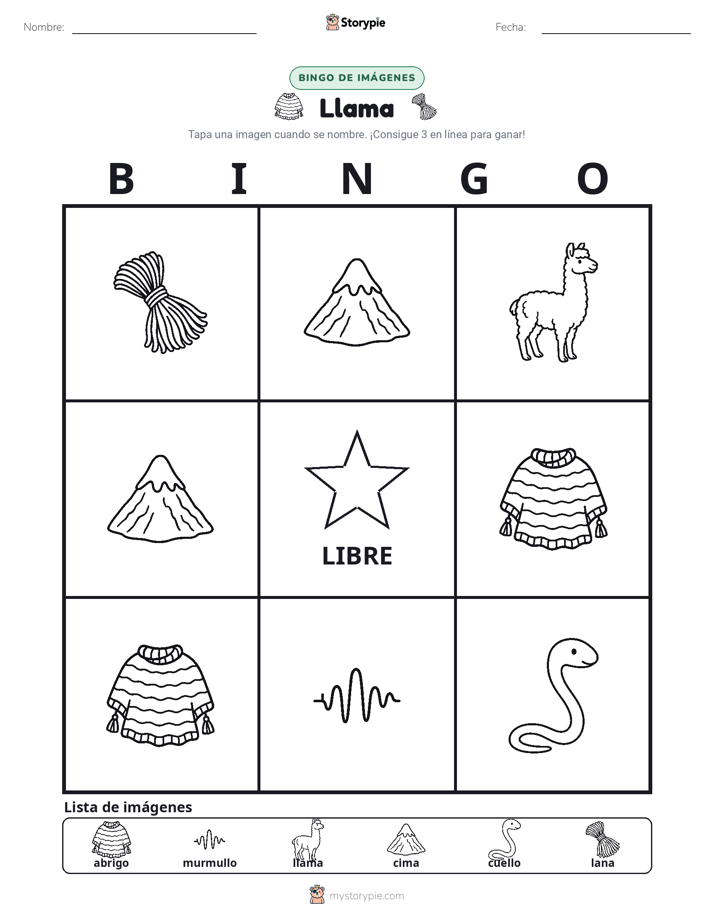 Bingo de Imágenes