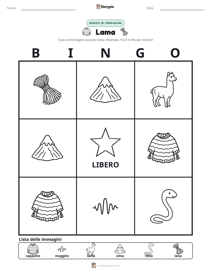 Bingo delle Immagini
